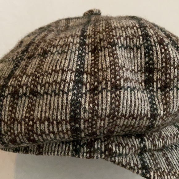 {VTG} Kangol Design | Four Panel Wool Blend Tweed Plaid Hat Cap Made in England - Picture 3 of 16